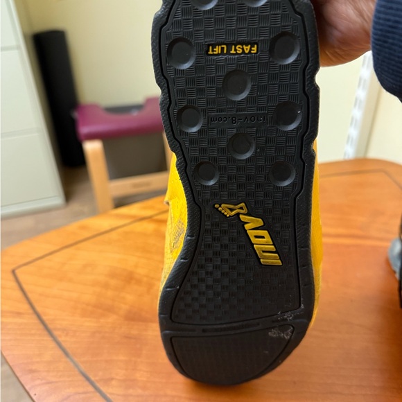 Yellow Athletic Shoes with Black Accents - Picture 4 of 5